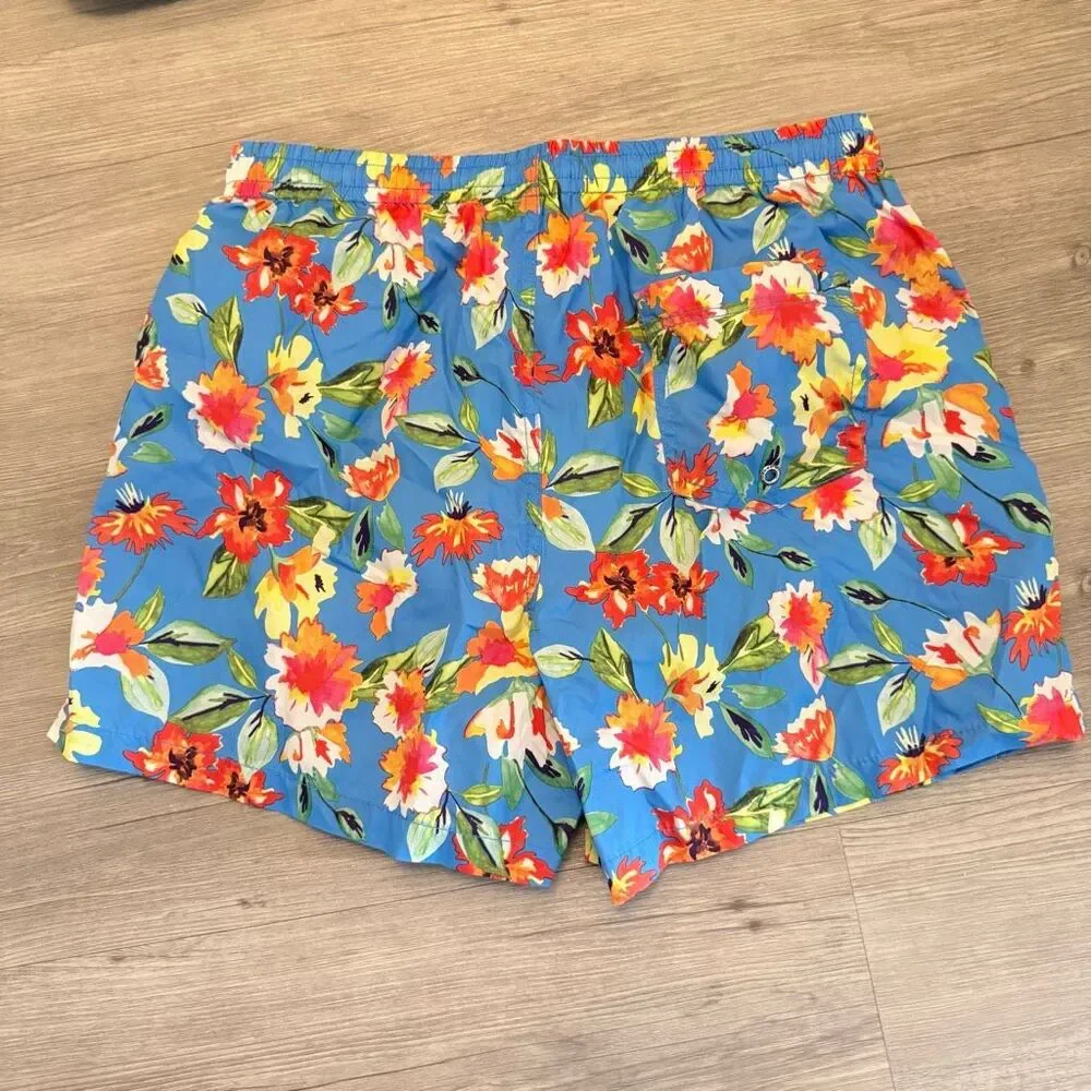 Zara Floral Swim Trunks Size L